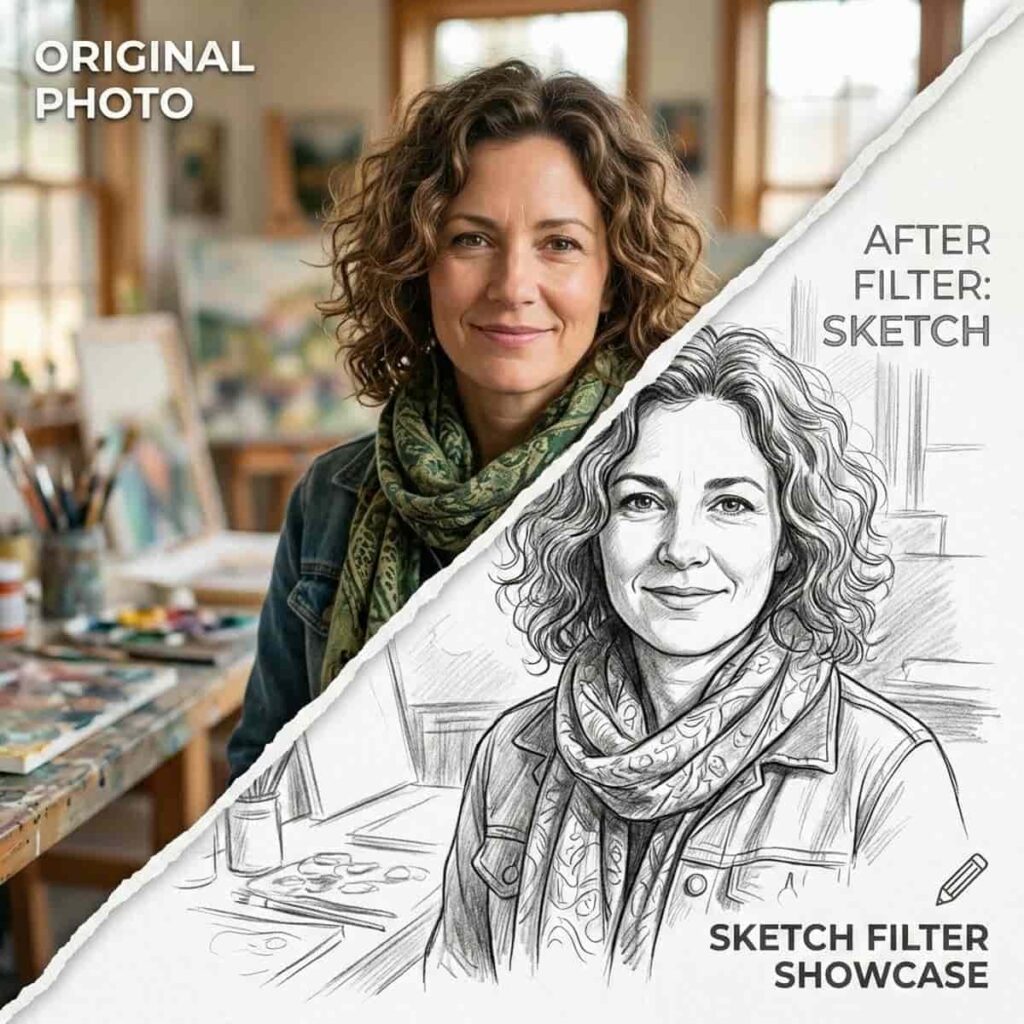 Sketch effect