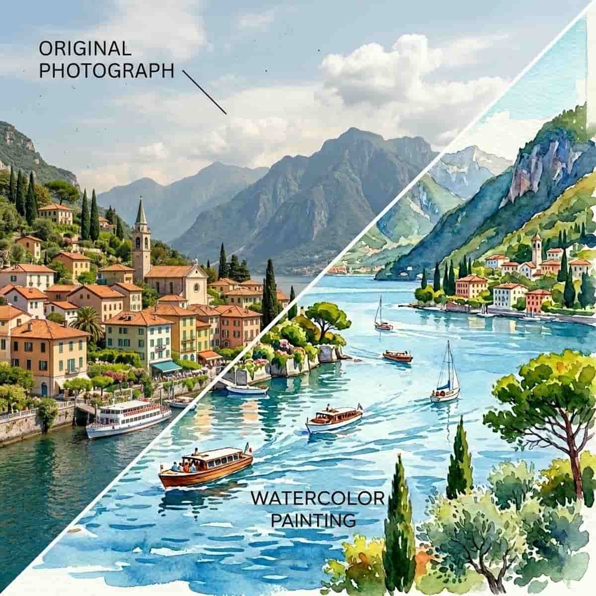 watercolor photo effect
